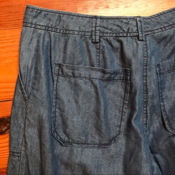 Sophia Max Chambray Denim Wide Leg Jeans, EUC, 0/2 - Picture 9 of 12